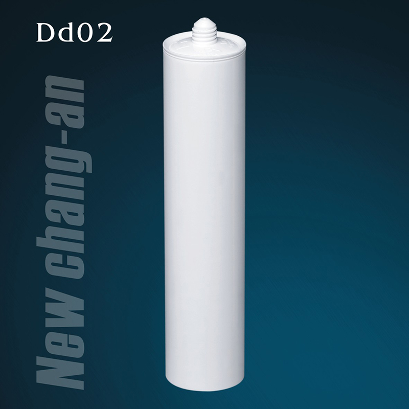 Cartucho de plástico HDPE vacío de 300 ml para sellador de silicona Dd02
